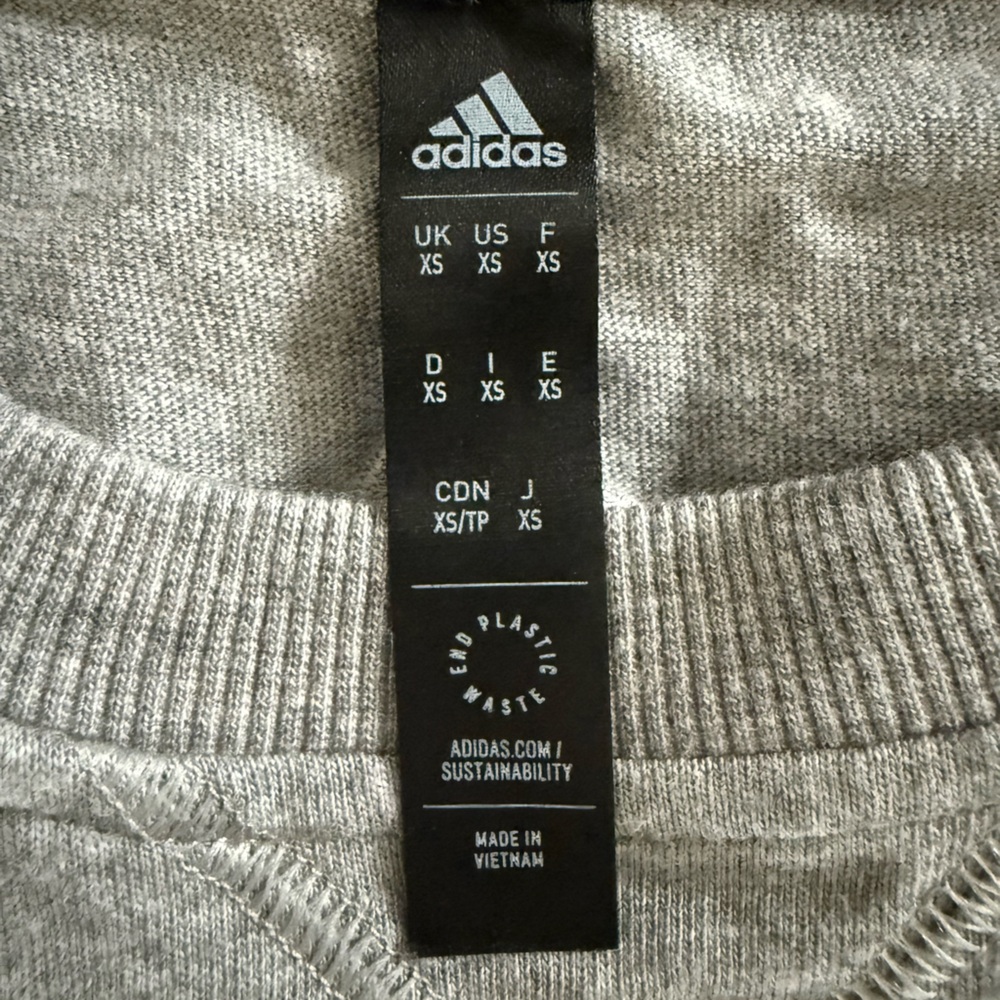 Adidas Heather Gray Crewneck Top - Picture 2 of 4